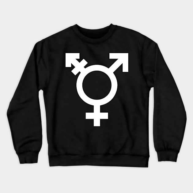 Trans Symbol Crewneck Sweatshirt by Pridish